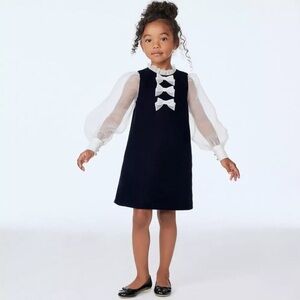 Janie and Jack Navy and White Formal Dress